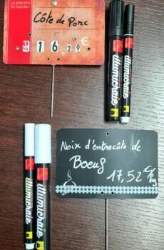 Etiquettes / Craies liquides